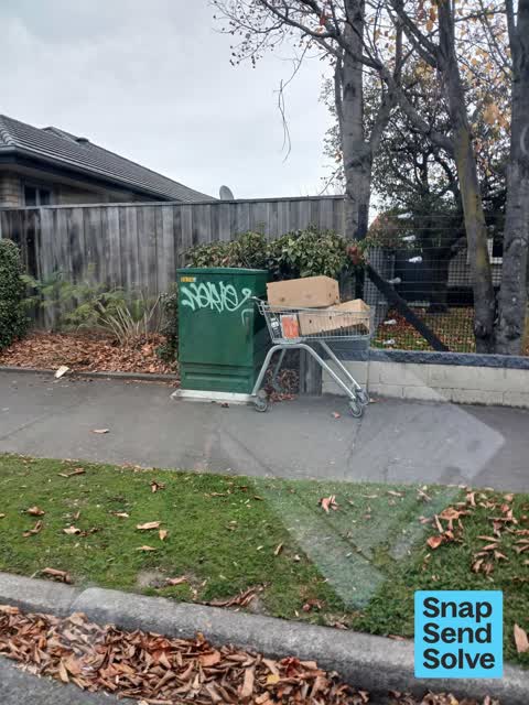 Graffiti on a fence, building or structure — a report photo