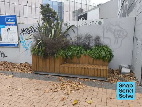 Graffiti on a fence, building or structure — a report photo