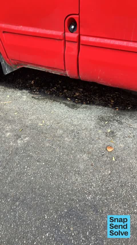 Hazard, vehicle, a report photo