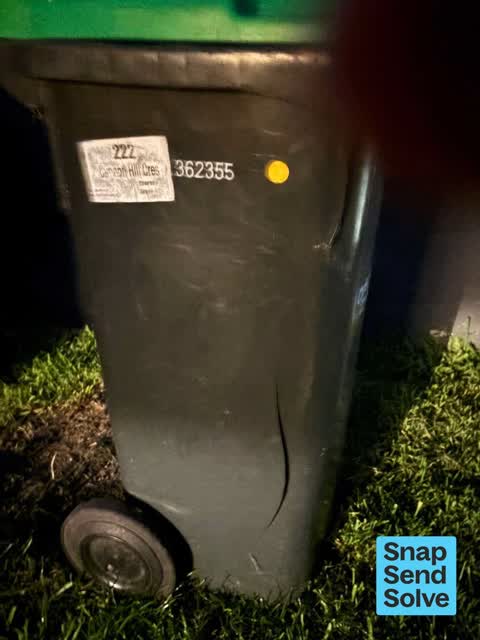 Rubbish and Bins - General, a report photo