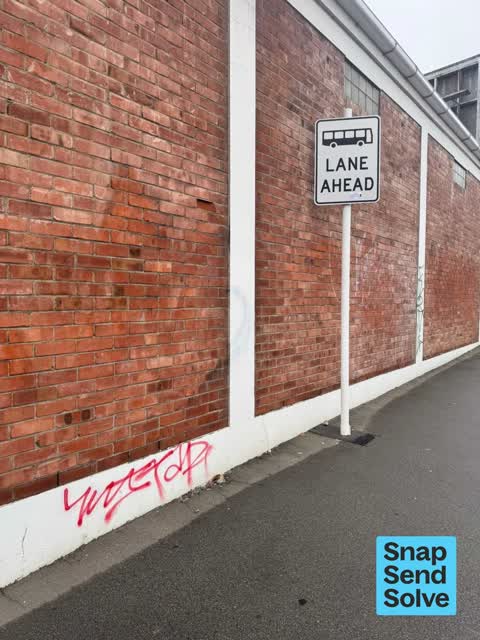 Graffiti on a fence, building or structure — a report photo