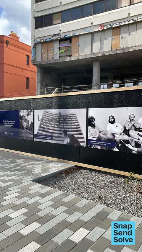Graffiti on a fence, building or structure — a report photo