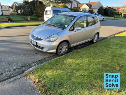 Hazard, vehicle, a report photo