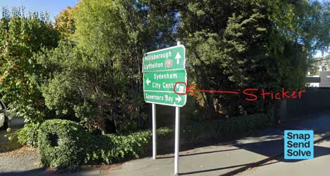 Graffiti on a sign, mural or public art, a report photo