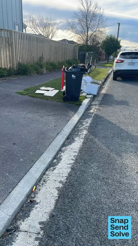 Dumped Rubbish, a report photo