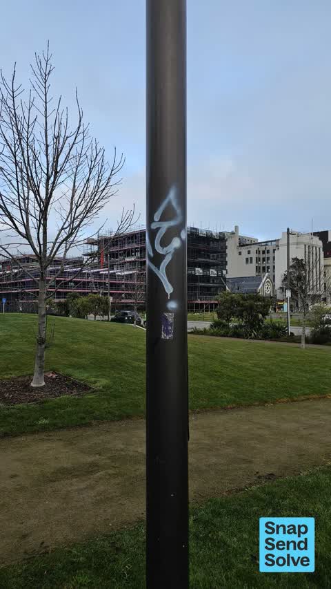 Graffiti on a fence, building or structure — a report photo