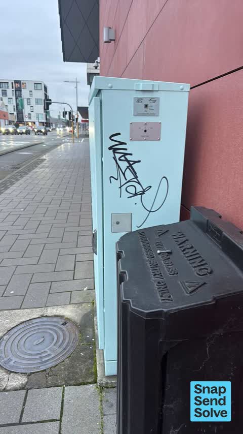 Graffiti on a bus stop or public toilet — a report photo