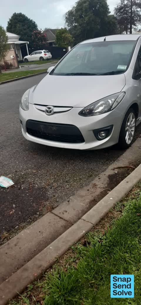 Hazard, vehicle, a report photo