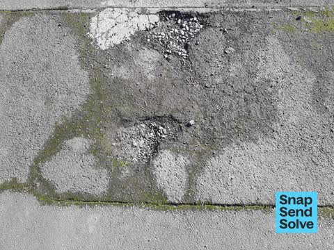 Pavement - Damaged, a report photo