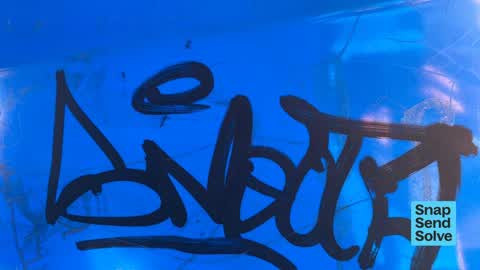 Graffiti on a playground or in a park, a report photo