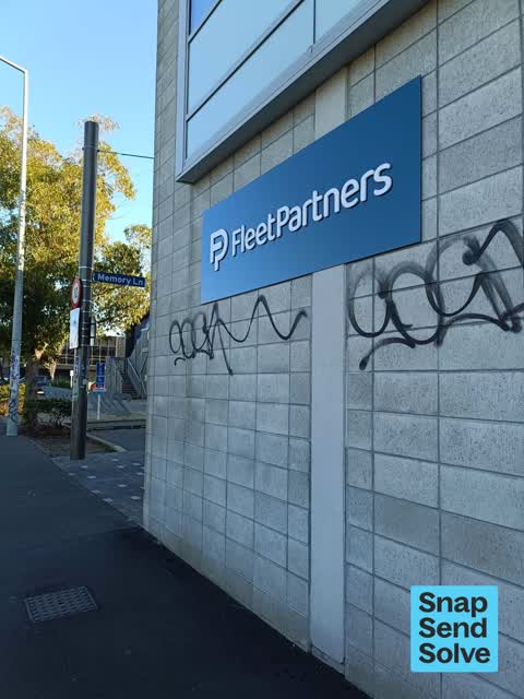 Graffiti on a fence, building or structure, a report photo