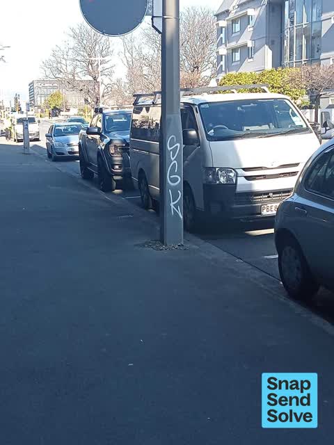 Graffiti on a fence, building or structure, a report photo