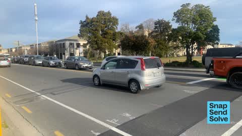 Hazard, vehicle, a report photo