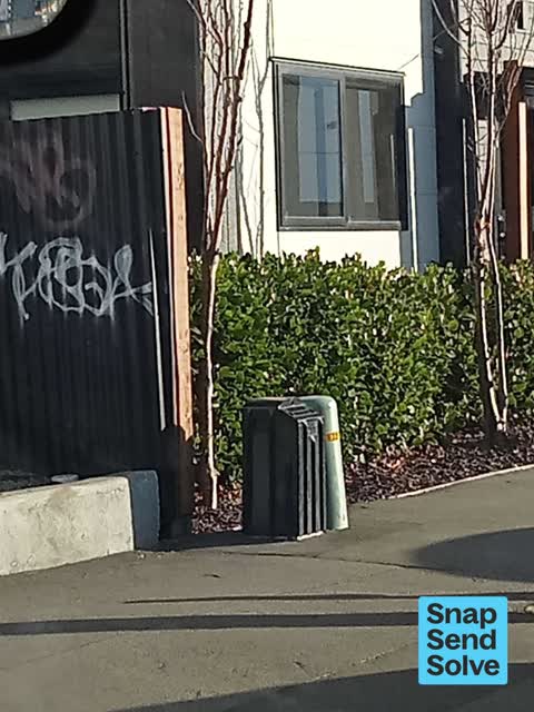 Graffiti on a fence, building or structure, a report photo
