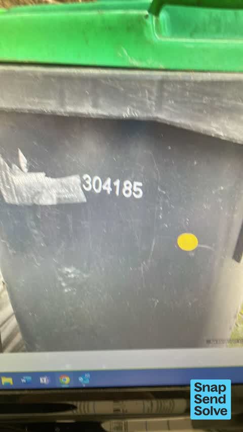 Rubbish and Bins - General, a report photo