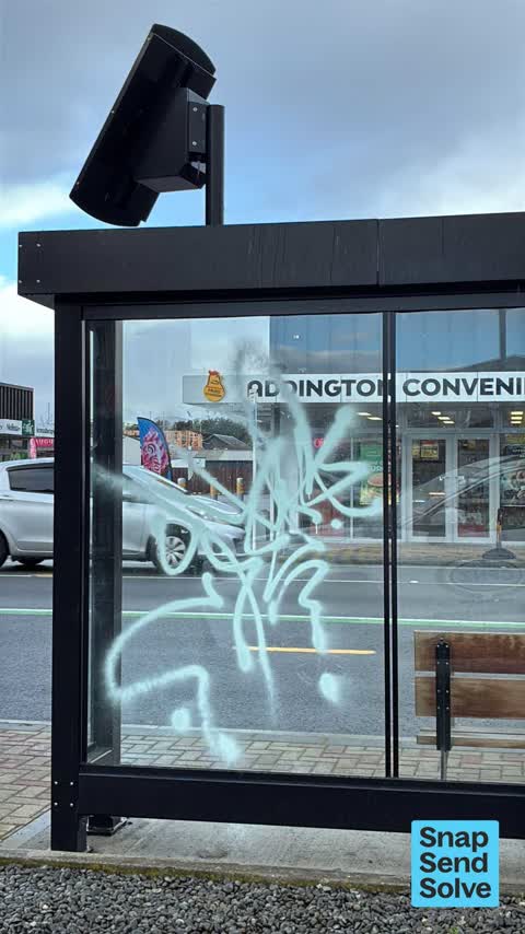 Graffiti on a fence, building or structure — a report photo