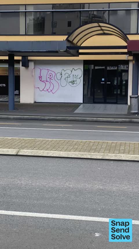 Graffiti on a fence, building or structure — a report photo