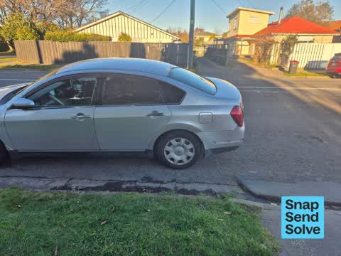Hazard, vehicle, a report photo