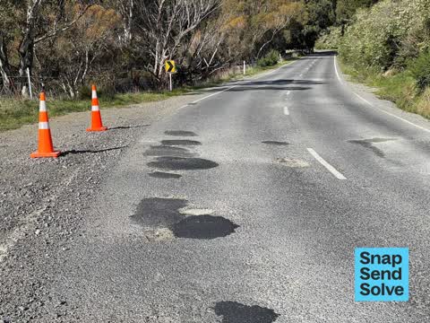 Damaged Road, a report photo