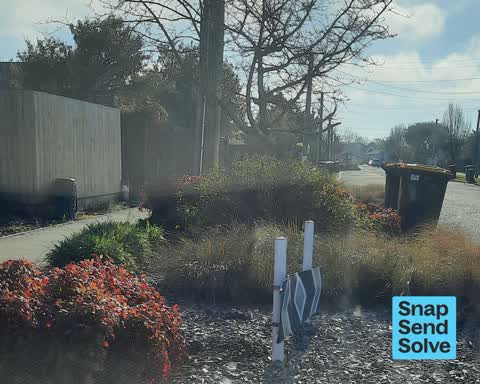 Damaged Street Sign, a report photo