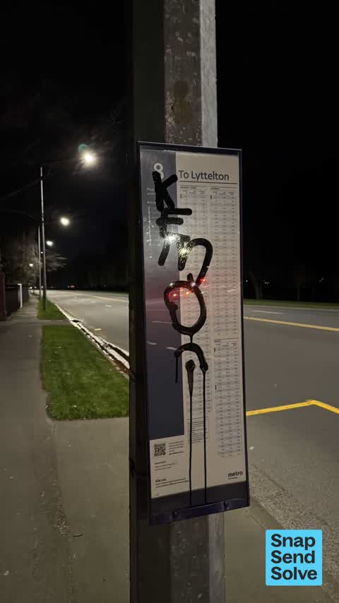 Graffiti on a fence, building or structure, a report photo