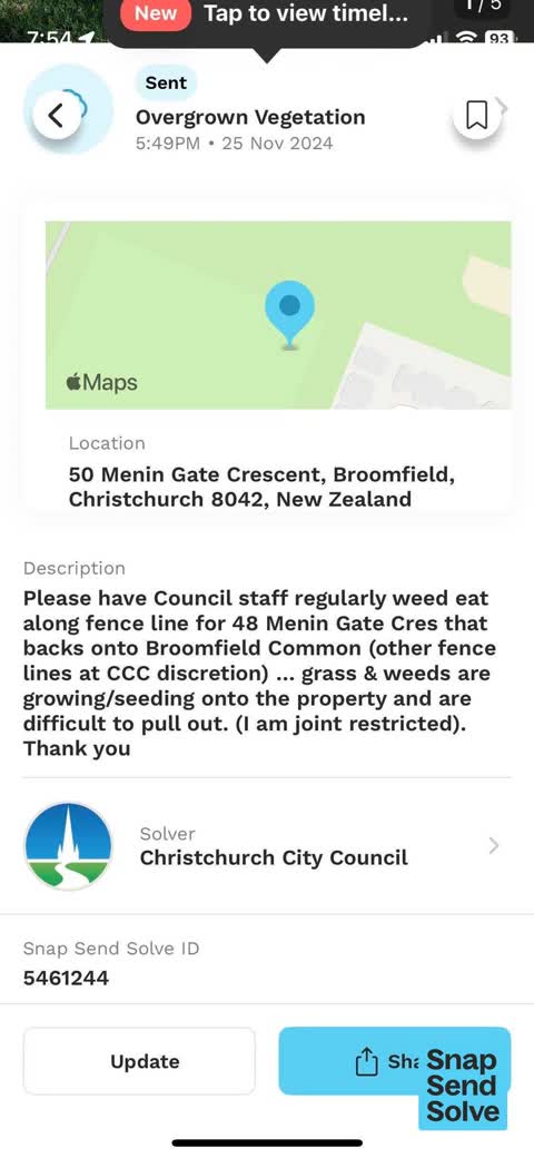 Overgrown Vegetation, a report photo