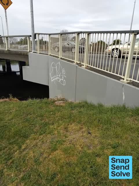 Graffiti on a fence, building or structure — a report photo