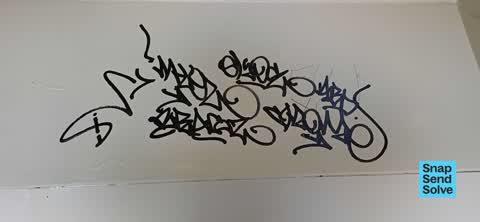 Graffiti on a bus stop or public toilet — a report photo