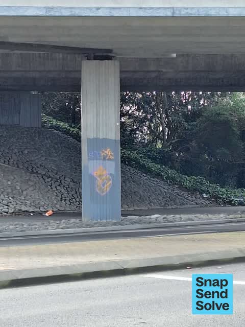 Graffiti on a fence, building or structure — a report photo
