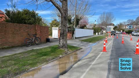 Hazard, vehicle, a report photo