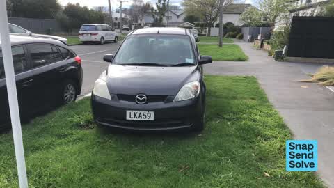 Hazard, vehicle, a report photo