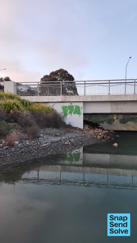 Graffiti on a fence, building or structure — a report photo