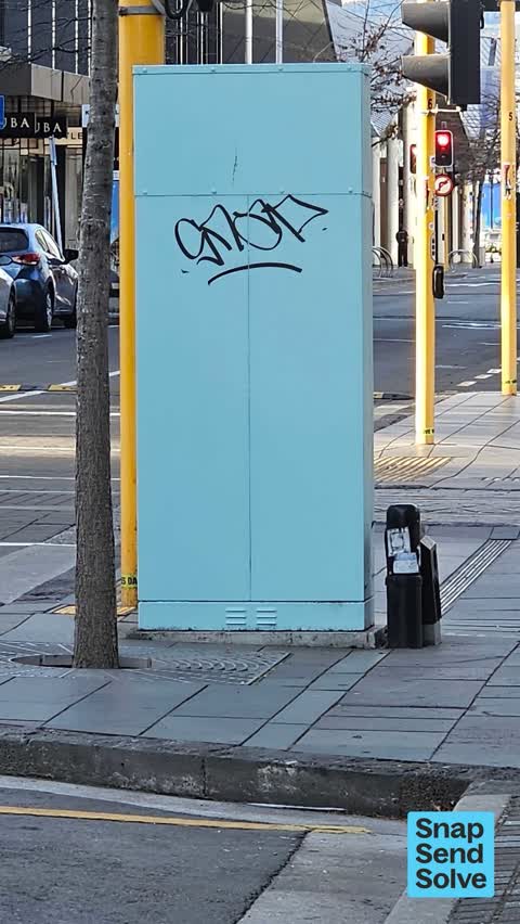 Graffiti on a fence, building or structure — a report photo