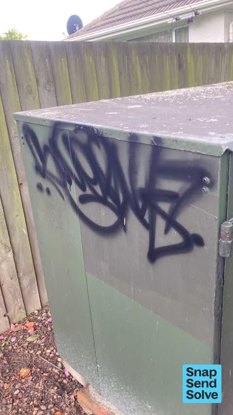Graffiti on a playground or in a park, a report photo