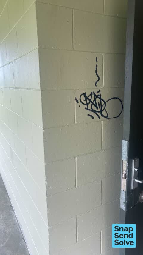 Graffiti on a playground or in a park — a report photo