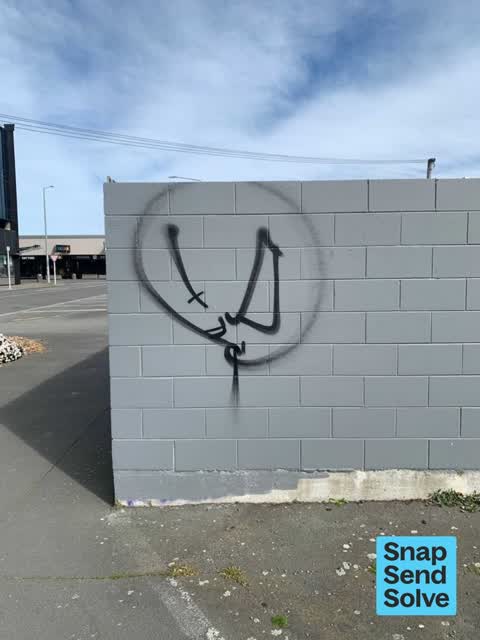 Graffiti on a fence, building or structure — a report photo