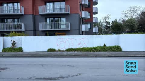 Graffiti on a playground or in a park, a report photo