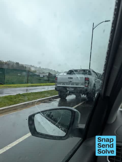 Hazard, vehicle, a report photo