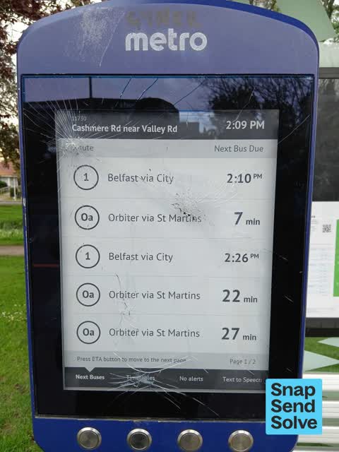 Bus Shelter Issue, a report photo