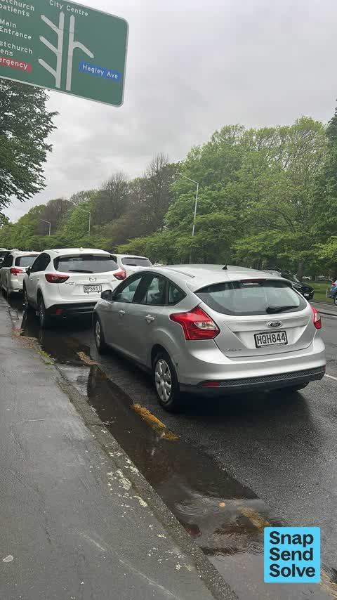 Hazard, vehicle, a report photo