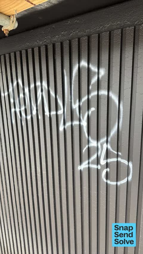 Graffiti on a fence, building or structure, a report photo
