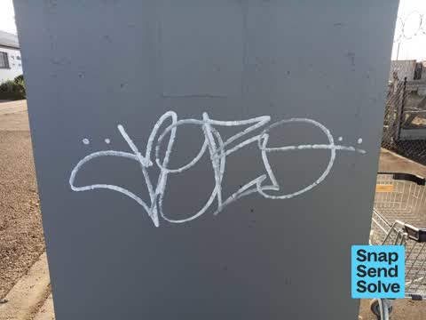 Graffiti on a road, footpath or bridge — a report photo