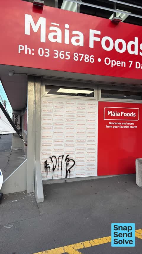 Graffiti on a fence, building or structure, a report photo