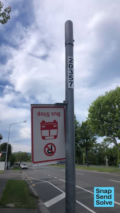 Damaged Street Sign, a report photo