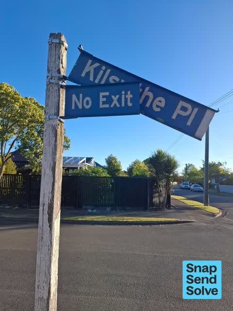 Damaged Street Sign, a report photo