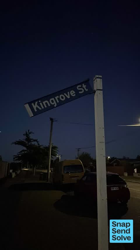 Damaged Street Sign, a report photo