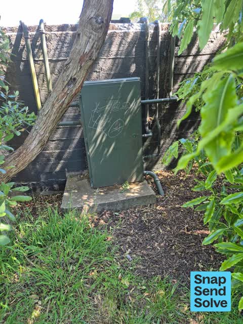 Graffiti on a fence, building or structure — a report photo
