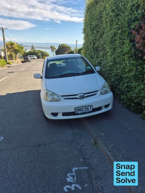 Hazard, vehicle, a report photo