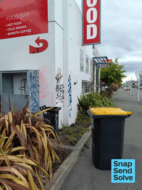 Graffiti on a fence, building or structure, a report photo