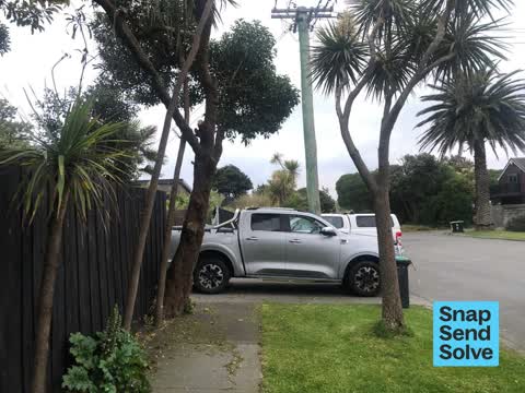 Hazard, vehicle, a report photo